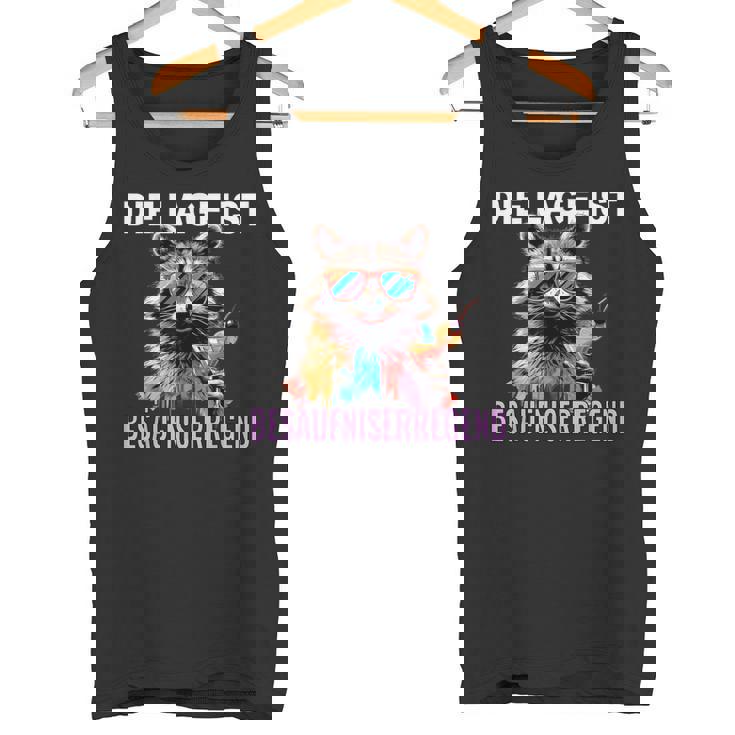 Die Lage Ist Besäufniserregend Waschbär Tank Top