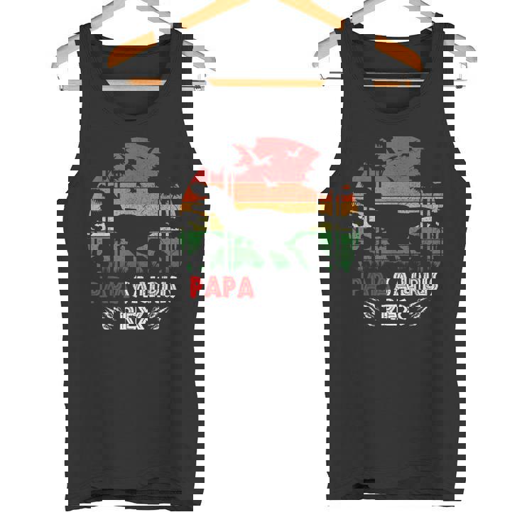 Divertido Papasaurus Dinosaurios Amante Del Día Del Padre Dinosaurios Camiseta sin mangas