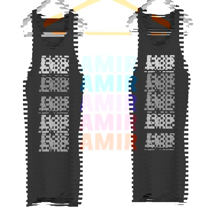 Divertido Regalo Nombre Amir Personalizado Primer Nombre Camiseta sin mangas