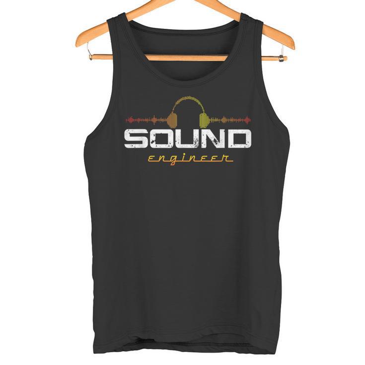 Dj Music Producer Producer Sound Engineer Audio Tank Top