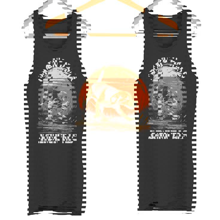 Dog Hunter Tracking Trails Beagle Hunting Tank Top