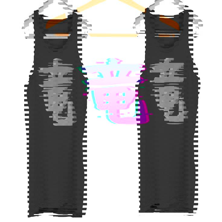 Dragon Kanji Symbole Japonais Esthétiqueaporwave Glitch Ar Débardeur e