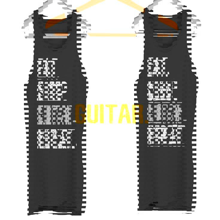 Eat Sleep Répétition De Guitare – Cadeau Pour Guitariste Et Amateur De Guitare Débardeur e