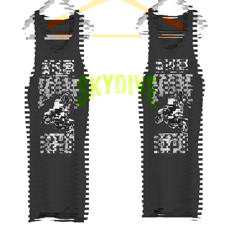 Eat Sleep Skydive Repeat Camiseta sin mangas