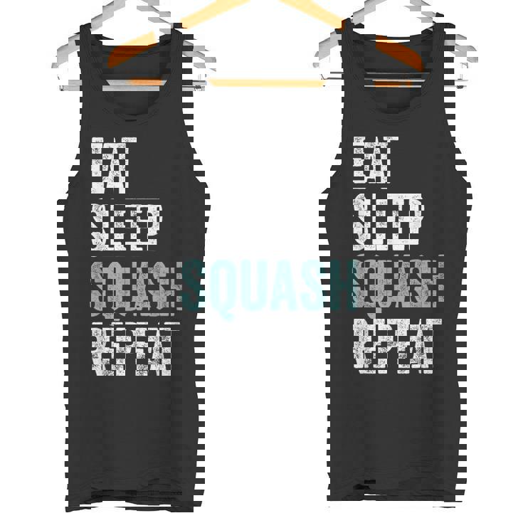 Eat Sleep Squash Repeat Squash Camiseta sin mangas