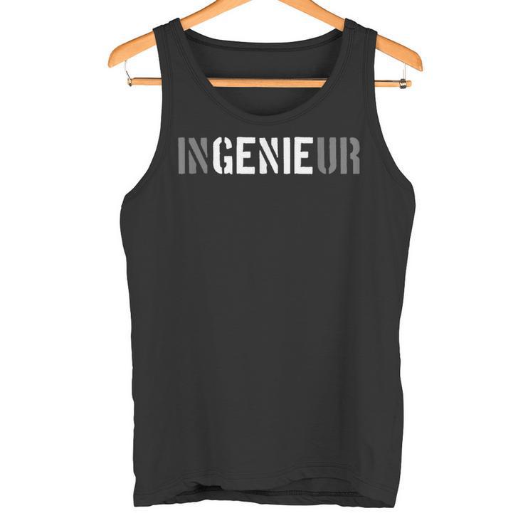 Engineur Genie Economy Engineer Mechanical Engineering Study Tank Top