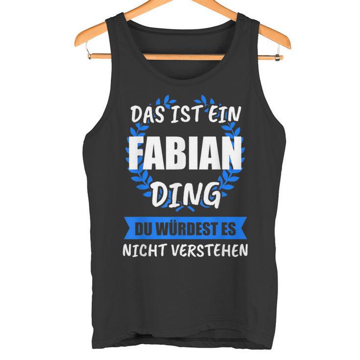 Fabian Name First Name Tank Top