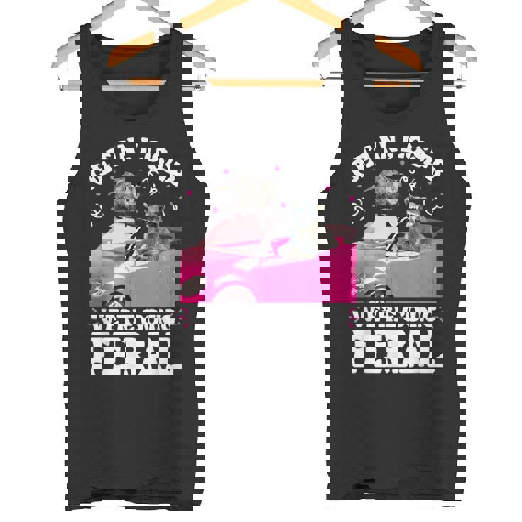 Feral Raccoon & Opossum Meme Tank Top | Unisex Fun Style