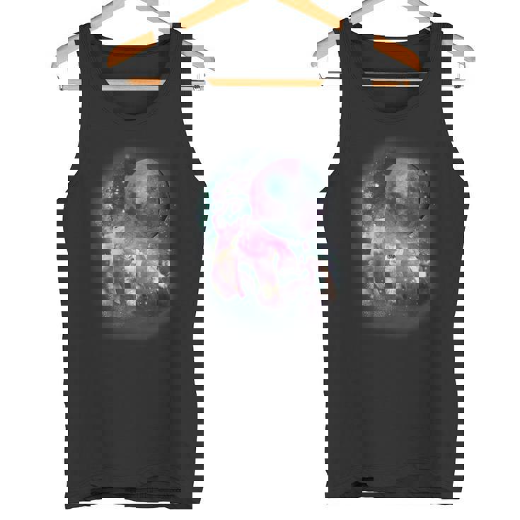 Ferret Moon Howl Tank Top - Whimsical Pet Lover's Choice