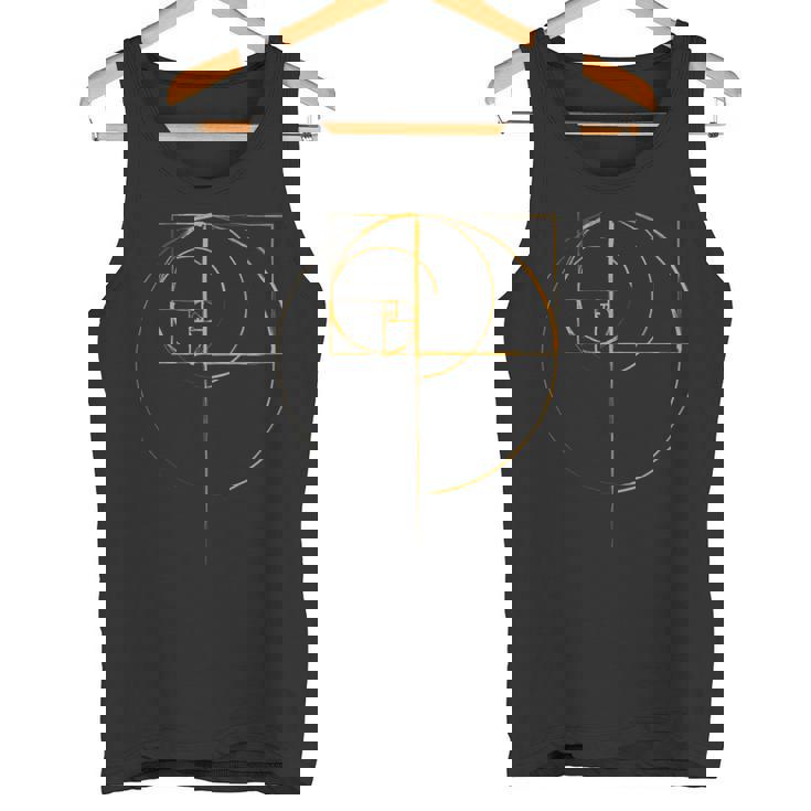 Fibonacci Círculo Dorado Ratio Camiseta sin mangas