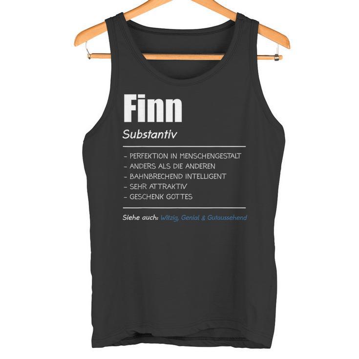 Finn Name First Name Tank Top