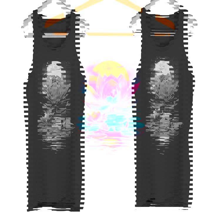 Flor De Lotoeranoaporwave Retro Flores Camiseta sin mangas