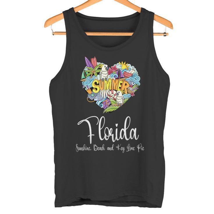 Florida Sunshine Beach And Key Lime Pie Florida Tank Top