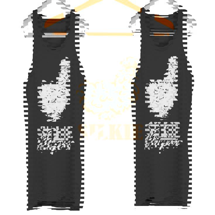Fluffy Feathers Backyard Chicken Whisperer Silkie Chicken Lover Silky Chicken Small -Adult Short Sleeve Classic Fit Modern Classic Travel Poultry Enthusiasts Tank Top