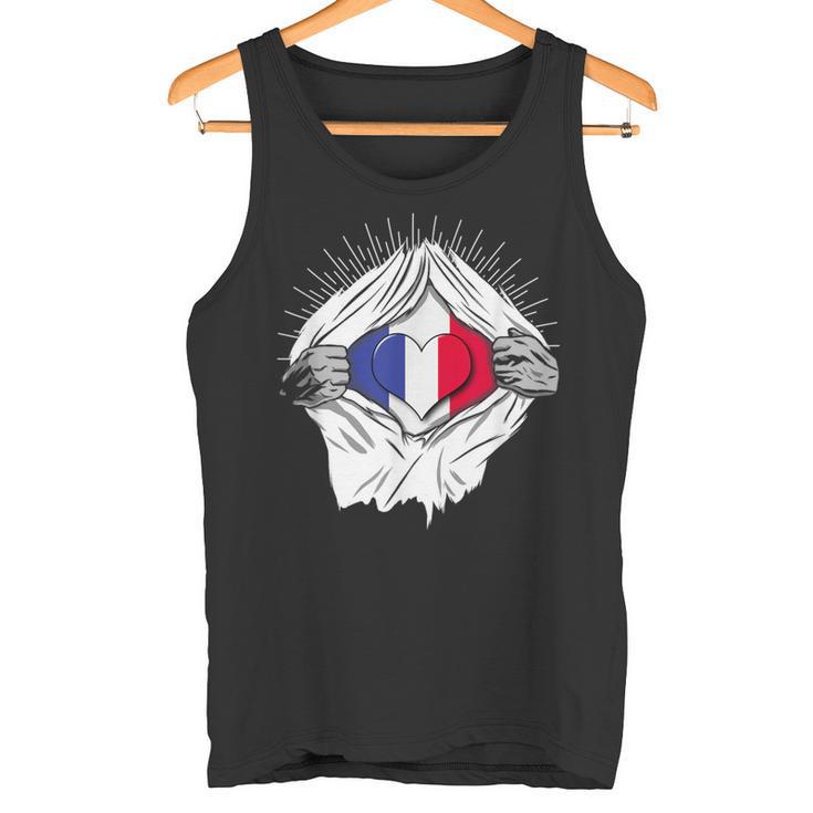 French Flag Home France Tank Top