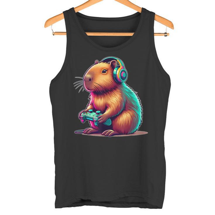 Capybara Gamerideo Games Lovers Capybara Tank Top