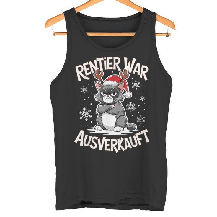 Christmas Cat Reindeer Was Out Sold Out Tank Top