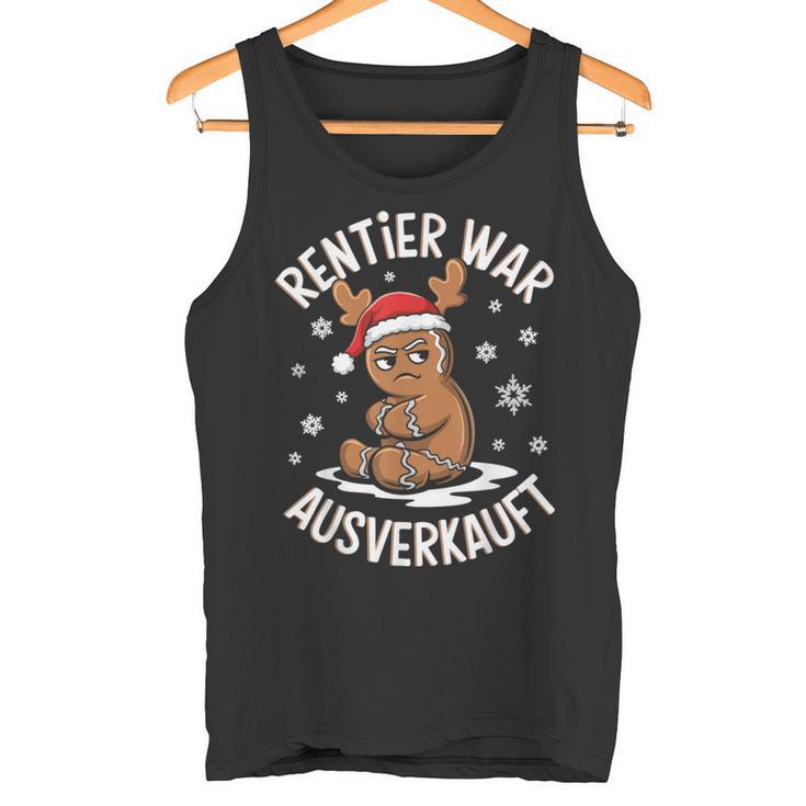 Christmas Gingerbread Reindeer Was Out Sold Out Tank Top