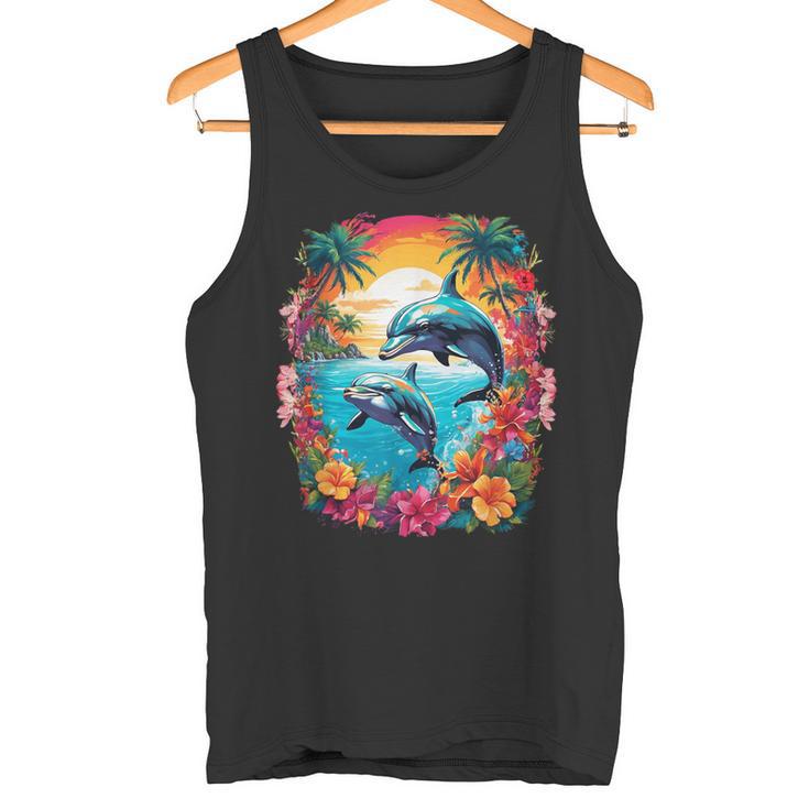 Dolphins Caribbean Tank Top