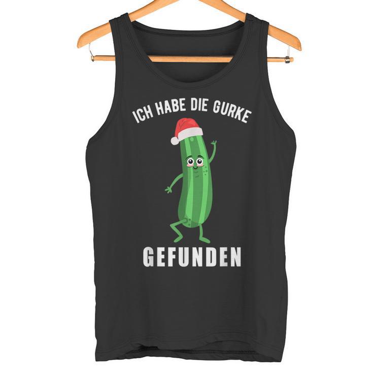 Ich Habe Die Gurke Finden Weihnachtsgurken Sieger Tank Top