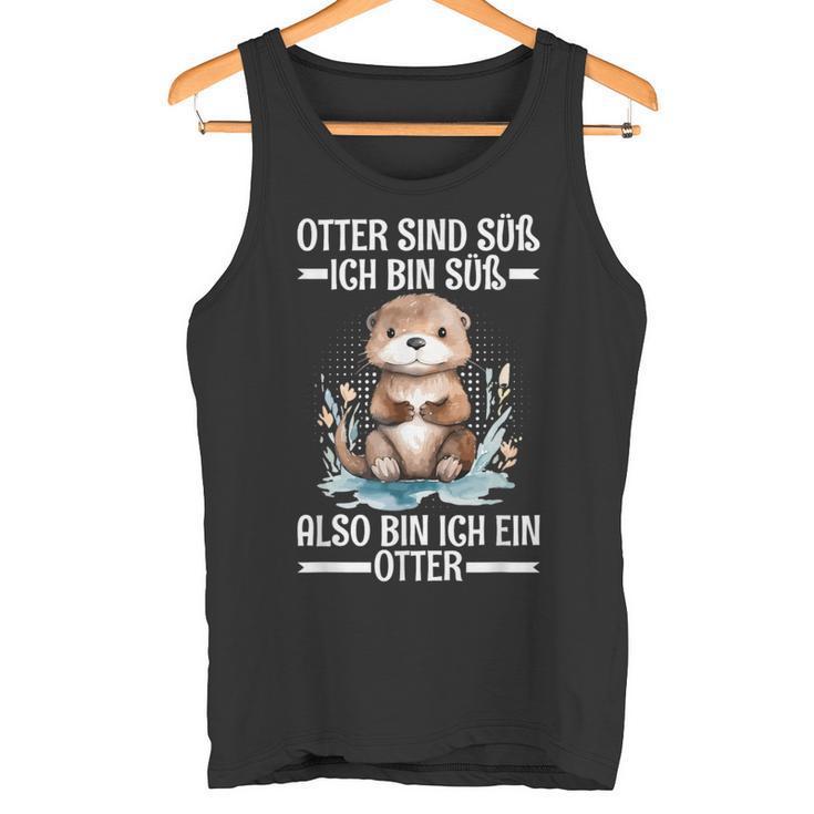 With Otter Sind Süß Ich Bin Süß Also Bin Ich Ein Otter Tank Top