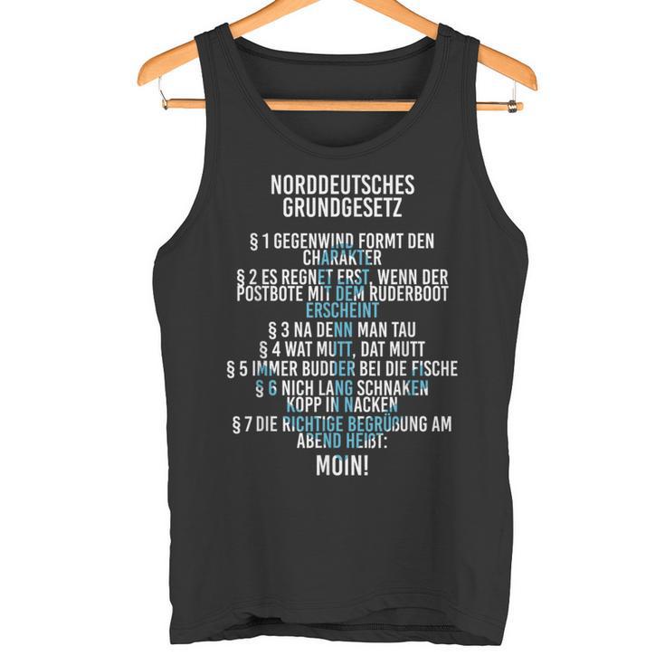 Slogan North Sea North German Basic Law Tank Top