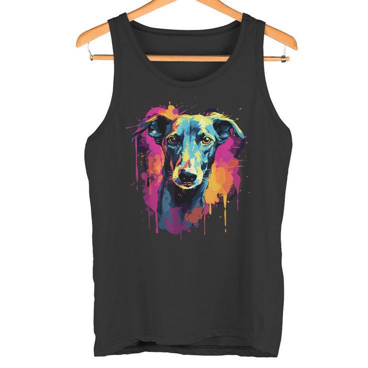 Galgo Espanol Colourful Greyhound Tank Top