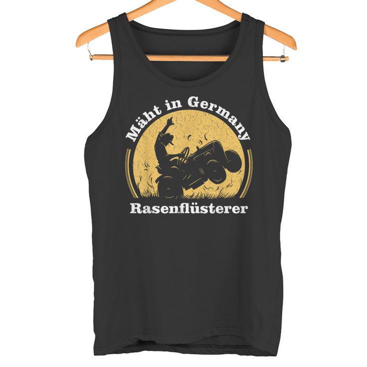 With German Lawnmower Lawn Mowing Tank Top