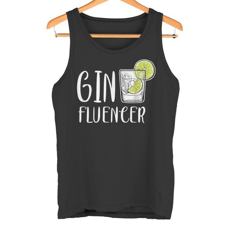 Ginfluencer Cocktail Gin Tonic Juniper Schnapps Alcohol Tank Top