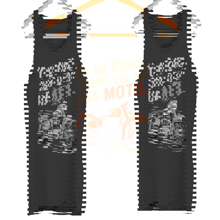 Graciosa Moto Yo No Ronco Sueño Que Soy Moto Camiseta sin mangas