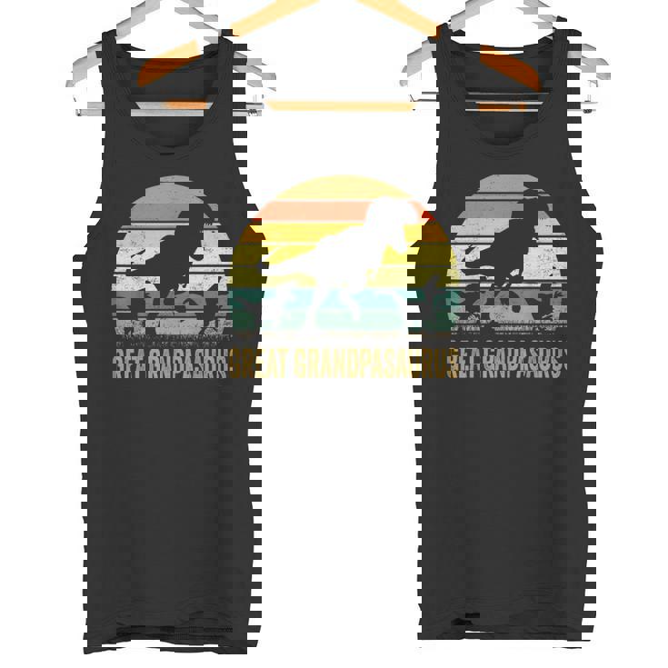 Great Grandpa DinosaurRex Great Grandpasaurus 2 Kids Tank Top
