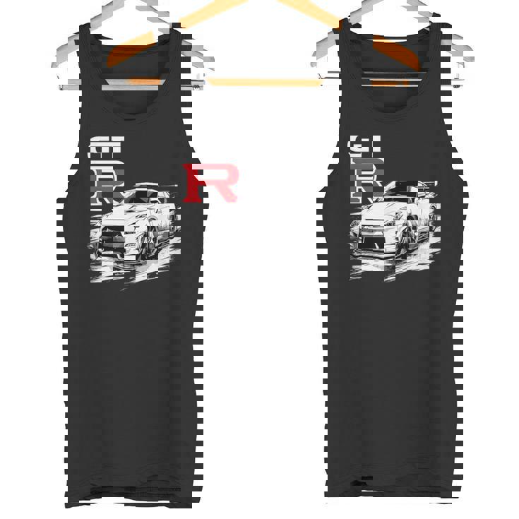 Gt R 35 Jdm Street Racing Drag Drift Coche Deportivo Camiseta sin mangas