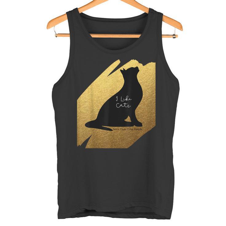 Me Gustan Más Los Gatos Que Las Personas Camiseta sin mangas
