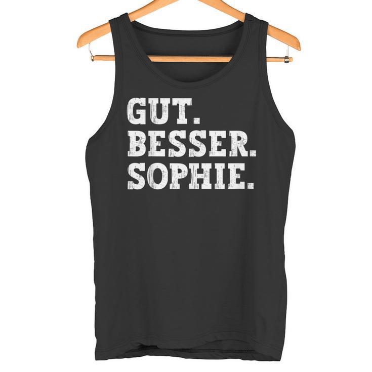 Gut Besser Sophie Saying First Name Sophie Tank Top