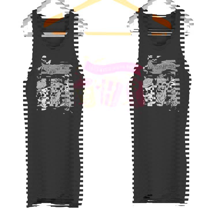 Halloween Let's Watch Horror Movies Scary Ghost Tank Top