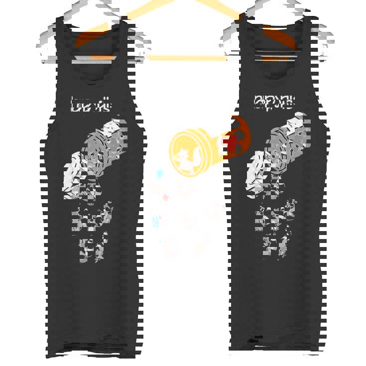 Happy Pills Raccoon Tshirt Raccoon Lover Tank Top
