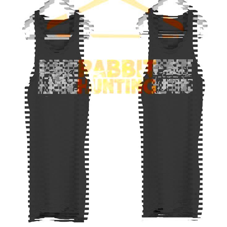 Hare Hunter Orange Camouflage Rabbit Hunting Tank Top