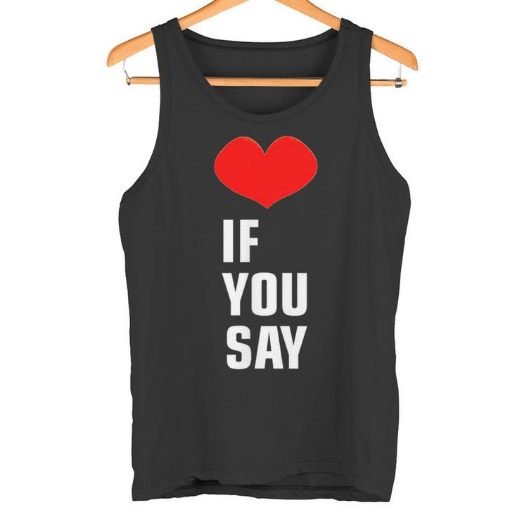Heart Love If You Say Original Og Enhypen Trend Noir Débardeur e