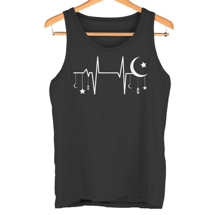 Heartbeat Of Faith – Islamic Crescent And Lantern Tank Top