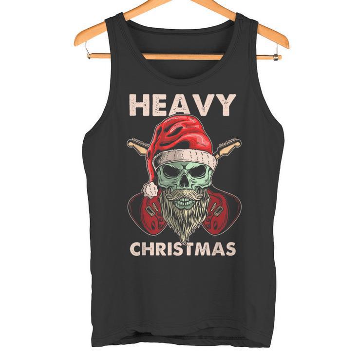 Heavy Metal Navidad Rock Navidad Camiseta sin mangas