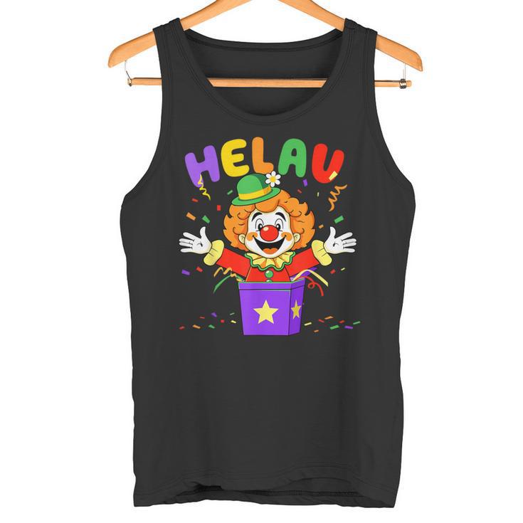 Helau Clown In Box Costume For Carnival Fancy Dress Tank Top