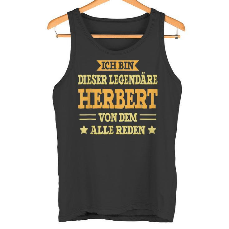 Herbert First Name Name Saying Herbert Tank Top