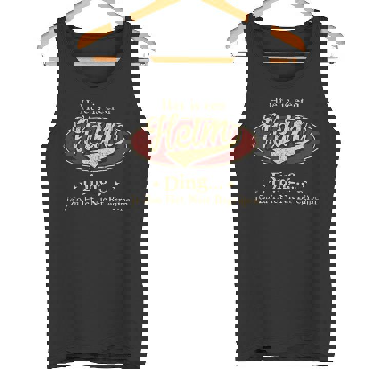 Het Is Een Heim Ding Je Zou Het Niet Begrijpen Tank Top