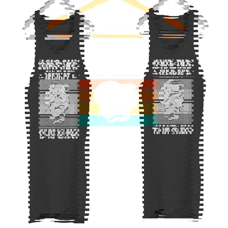 Hognose Snakes Make Me Happy Retro Western Hognose Tank Top