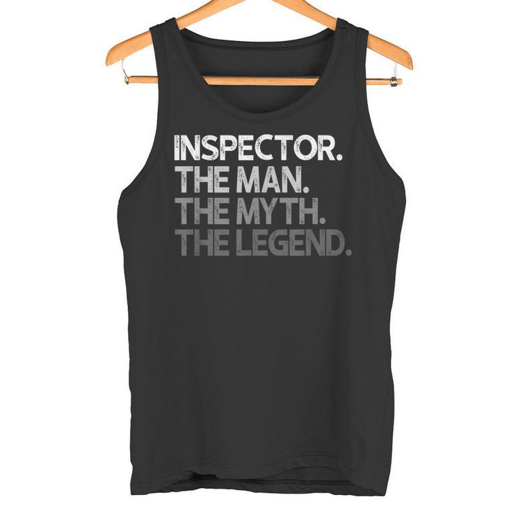 Hombre Regalo Inspector La Leyenda Del Mito Del Hombre Camiseta sin mangas