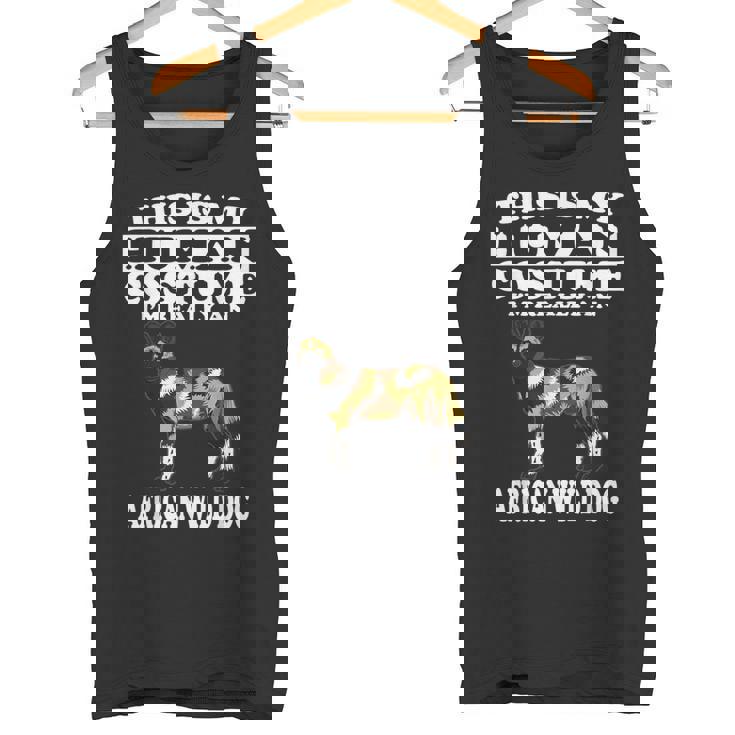This Is My Human Costume I'm Really An African Wild Dog Tank Top