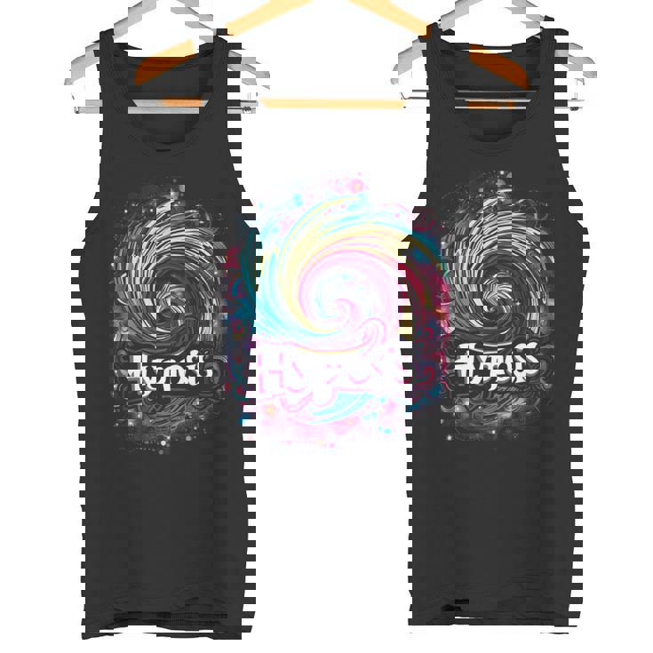 Hypnosis In Rainbow Colors With Cosmic Hallucinations Premium Tank Top