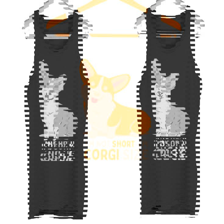 I'm Not Short I'm Corgi Size Dog Tank Top