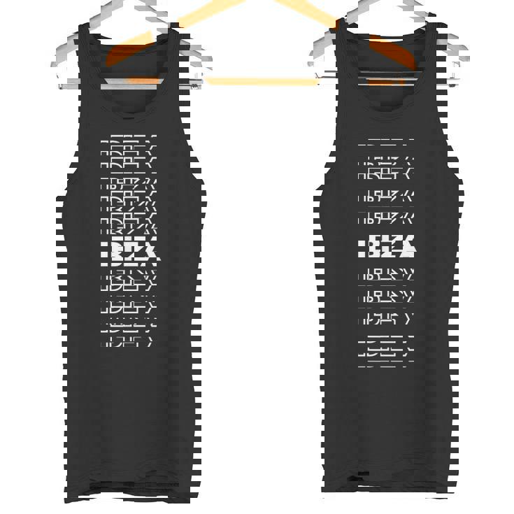 Isla Minimalista España Modern Ibiza Camiseta sin mangas