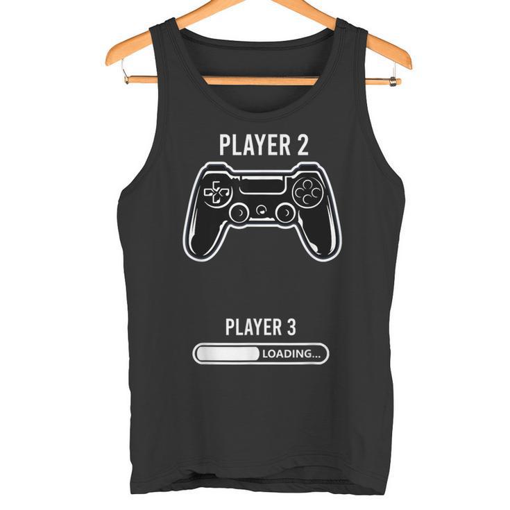 Jugador 2 Anuncio Embarazo Pareja Camiseta sin mangas